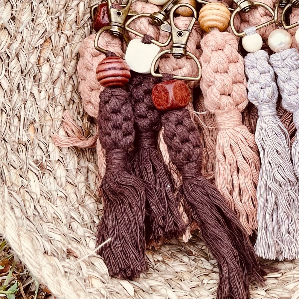 Small Macrame Keychains